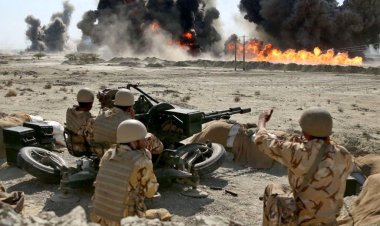 Iran's Revolutionary Guards perform military drill