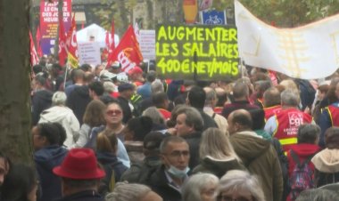 Thousands strike in France for higher wages