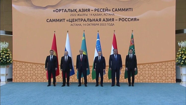 Leaders in plenary session of Russia-Central Asia summit