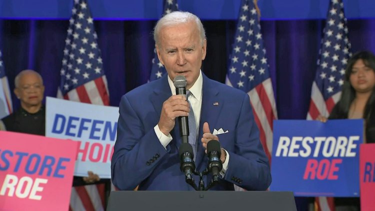 Biden attempts to put abortion battle at center of midterms