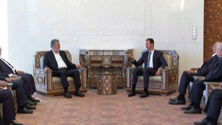 Hamas delegation visits Syria, meets Assad