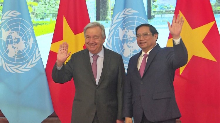 UN chief Guterres meets Vietnamese Prime Minister in Hanoi