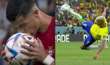 Ronaldo scores in fifth World Cup as Portugal squeeze past Ghana