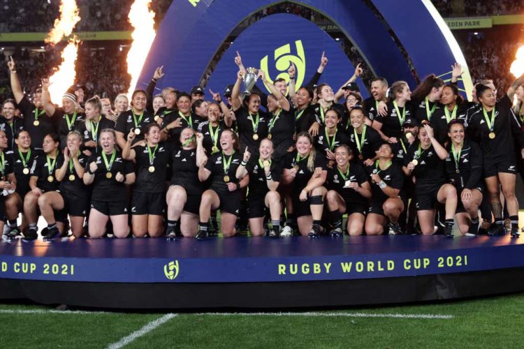 New Zealand champions the Women's Rugby World Cup 2021