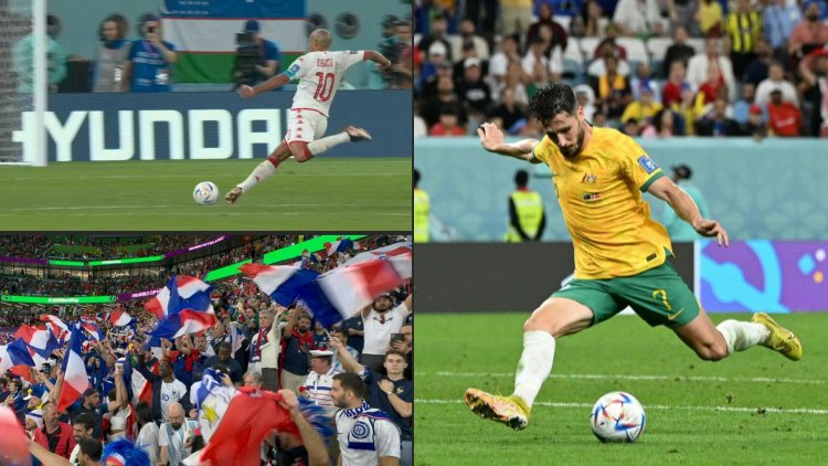 Australia reach World Cup last 16 and send Denmark home