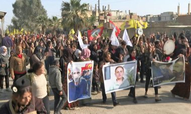 Syrian Kurds protest against Paris attack