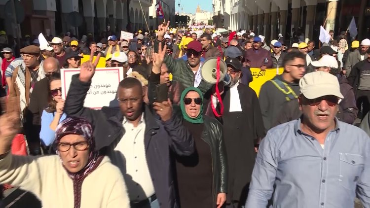 Moroccans protest in Rabat against high cost of living