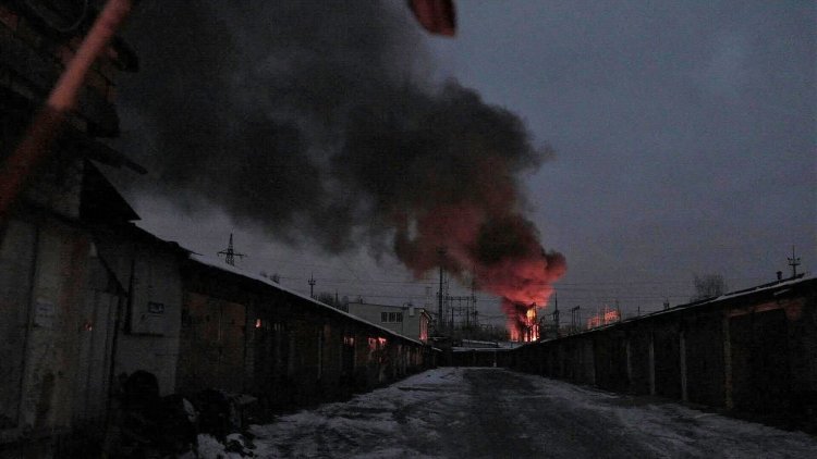 Drones attack Kyiv as Ukraine watches Belarus border