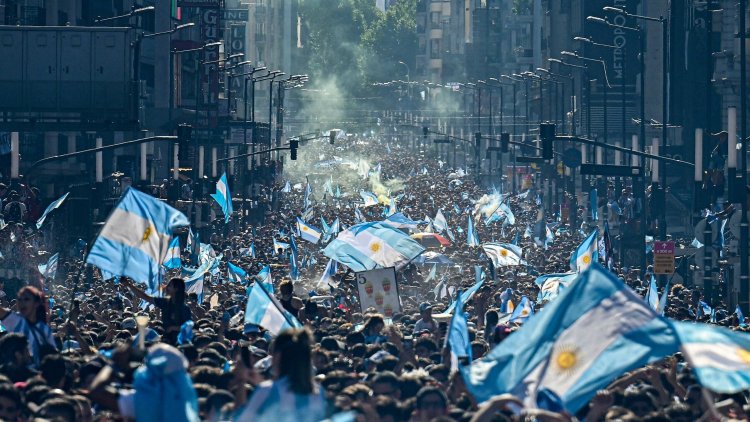Argentines explode with joy after champions