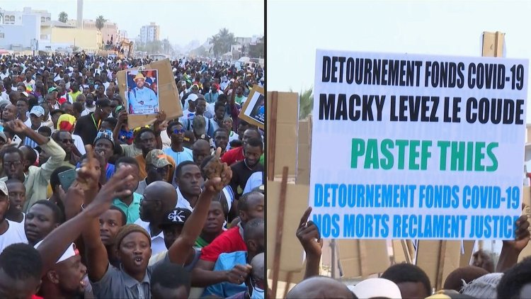 Demonstrate against mismanagement of Senegal's anti-Covid funds