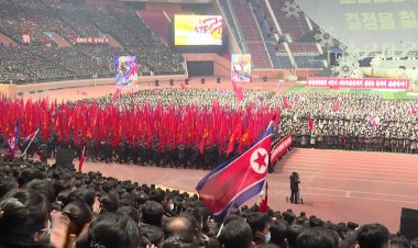 N. Korea holds mass rally to drum up support for 2023 policy goals