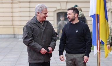 Zelensky meets with Finnish counterpart Sauli Niinisto in Kyiv