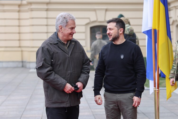 Zelensky meets with Finnish counterpart Sauli Niinisto in Kyiv