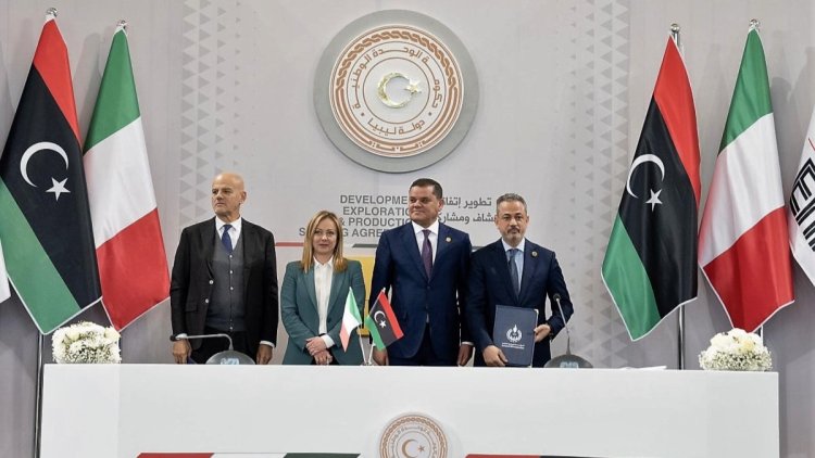 Giorgia Meloni visit Tripoli as Libya