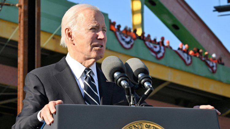 Biden touts infrastructure plan during visit to Baltimore train tunnel