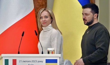 Italy's prime minister arrives in Kyiv