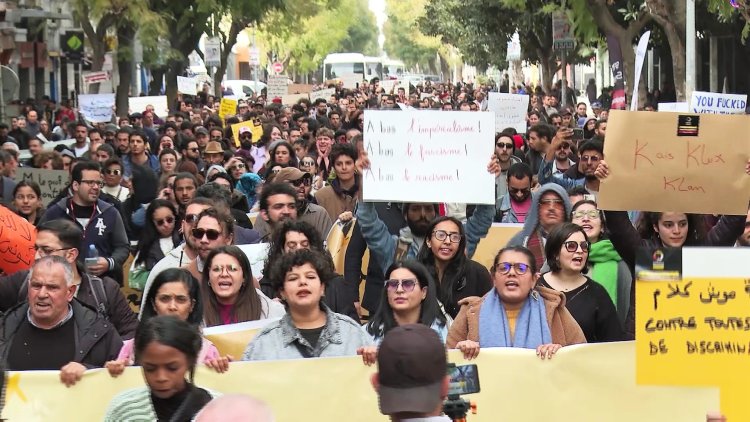 Hundreds rally in Tunis against 'racist' official stance