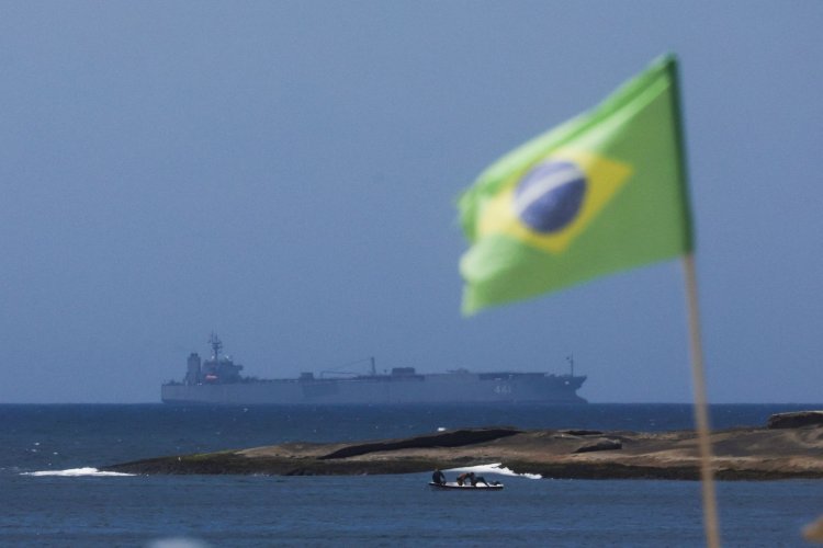 Iranian military ship Iris Makran off Rio de Janeiro's coast