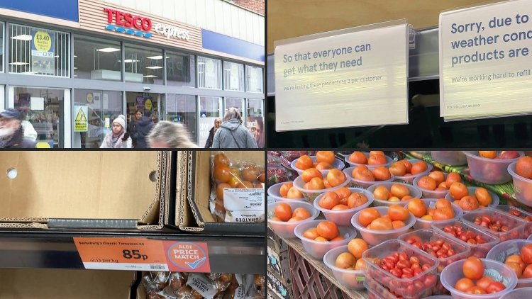 Some UK supermarkets limit fruit and veg sales