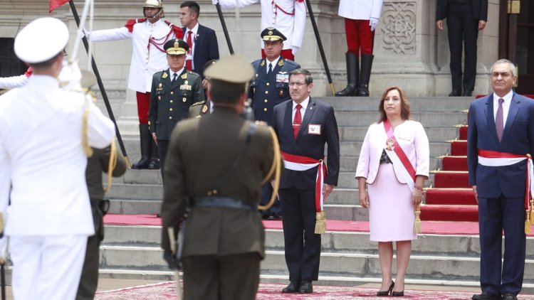 Peru's Boluarte receives Armed Forces, Police command baton