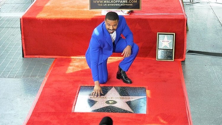 Actor Michael B. Jordan gets a star on the Hollywood Walk of Fame