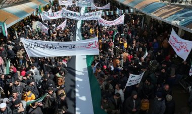 Thousands mark 13 years of uprising in Syria's northwest