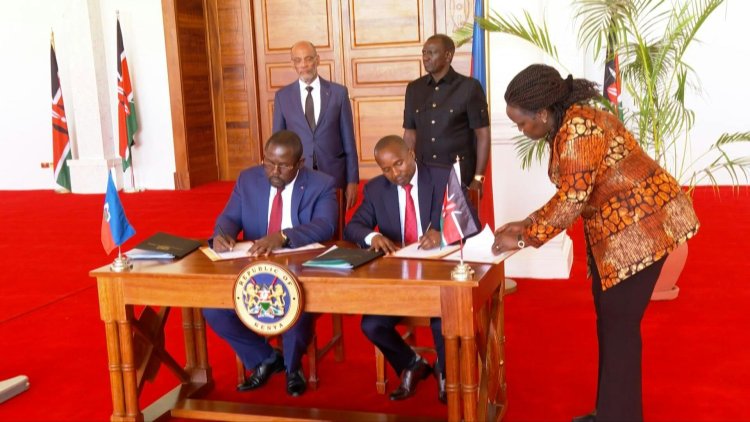 Kenya and Haiti Sign Police Deployment Agreement