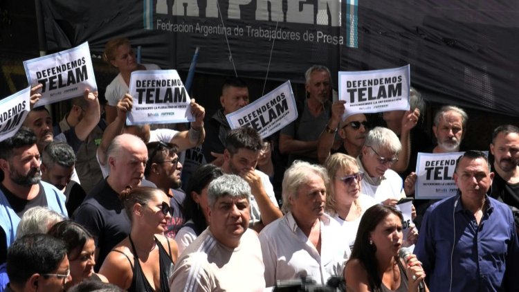 Buenos Aires Press Union Protests Telam Closure