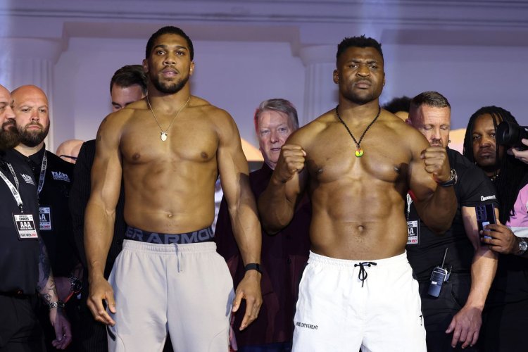 Joshua-Ngannou Weigh-In: Clash of Titans