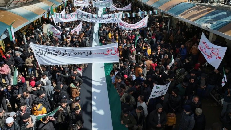 Thousands mark 13 years of uprising in Syria's northwest
