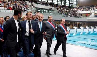 Macron Inaugurates Paris 2024 Aquatics Centre