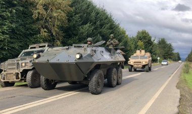Chilean police continue patrolling