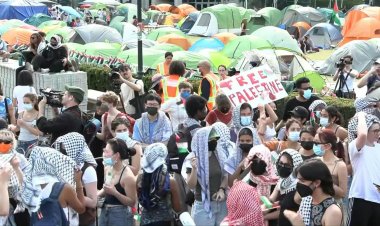 Columbia University Suspends Protesters