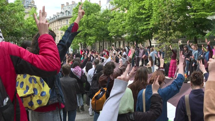 French Police Disperse Gaza Protest at Sorbonne