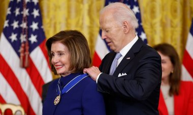 Biden Honors Pelosi, Gore, Swipes at Trump