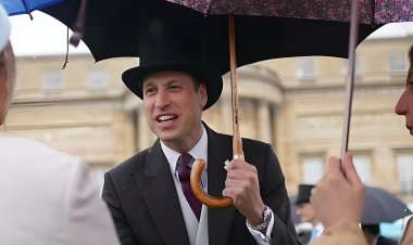 Prince William Hosts Garden Party Amid Torrential Rain