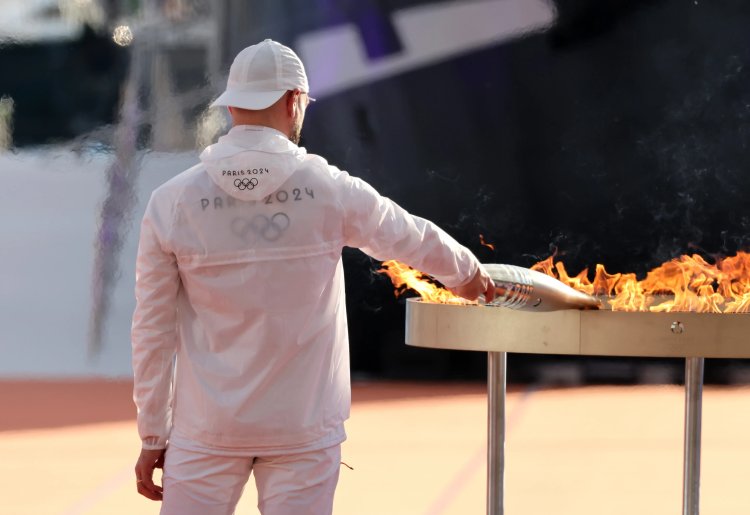 Olympic Flame Lands in France
