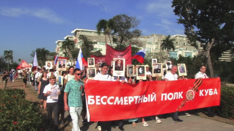 Cubans and Russians March in Havana