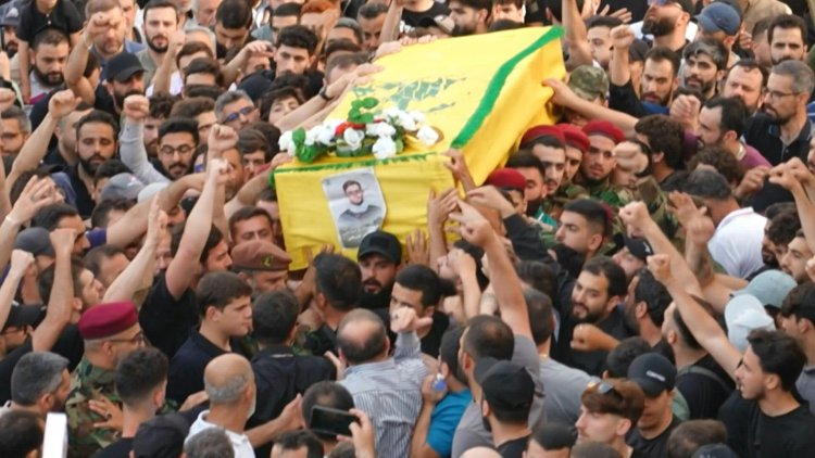 Mourners Honor Hezbollah Fighters Killed in Israeli Strikes