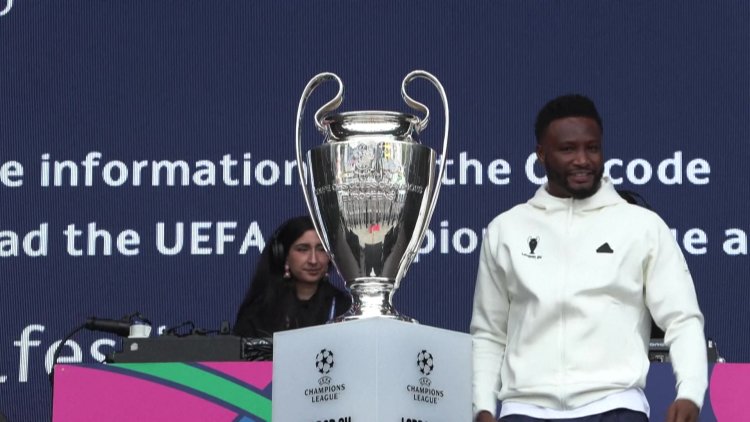 Champions League Trophy Arrives in London for Final