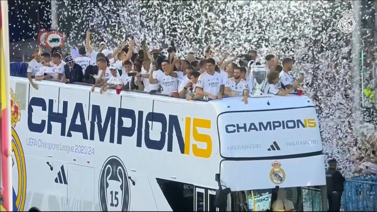 Real Madrid Celebrates Record 15th UCL Win