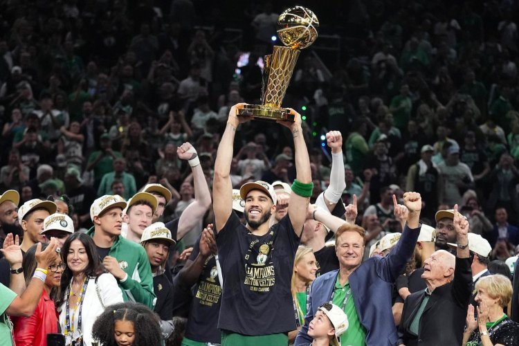 Celtics Fans Celebrate NBA Championship Win in Boston