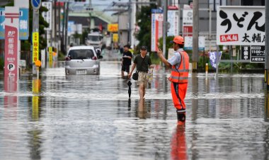 Record Rainfall Causes Flooding in Northern Japan