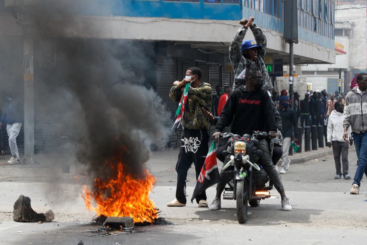 Tear Gas Fired as Kenya Protests Turn Violent