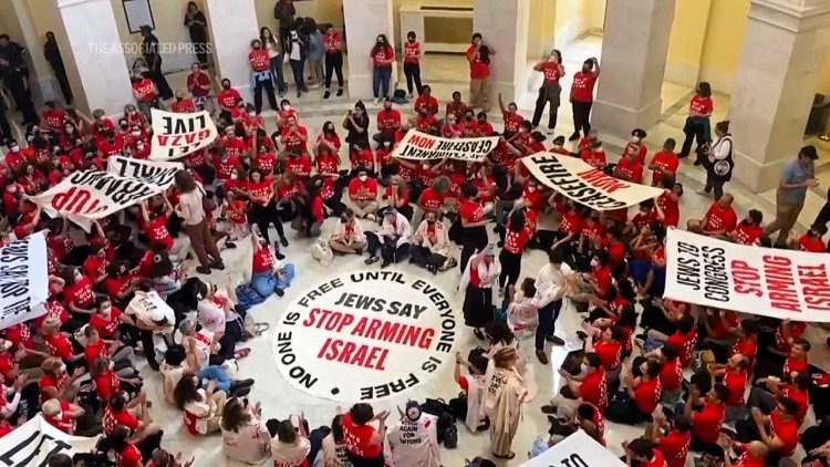 Pro-Palestinian Jews Protest on Capitol Hill