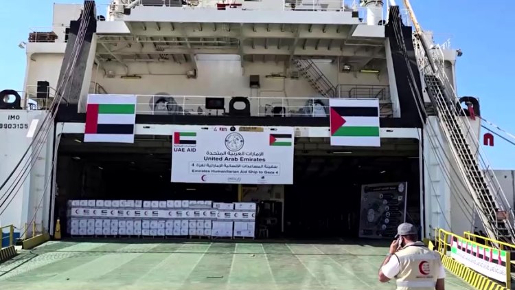 UAE's Largest Aid Ship for Gaza Arrives in Egypt