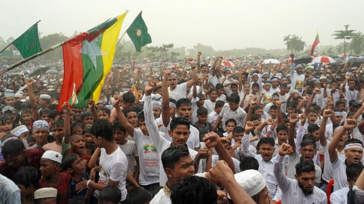 Rohingya Rally for Safe Return to Myanmar