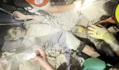 Boy Rescued from Rubble After Gaza Strike