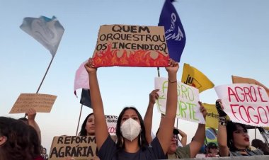 Protests erupt in Brazil over devastating fires