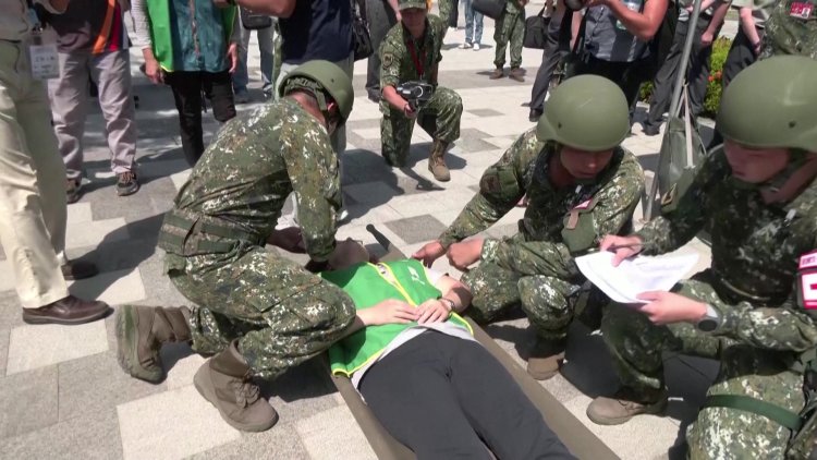 Taiwan conducts disaster preparedness drills